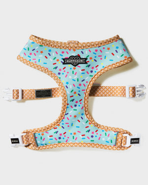 
            
                Load image into Gallery viewer, Sprinkle Me Blue Reversible Harness
            
        