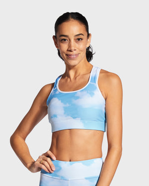 
            
                Load image into Gallery viewer, Blue Skies Sports Bra
            
        