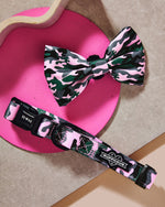Camo QT Pink Collar and Bowtie