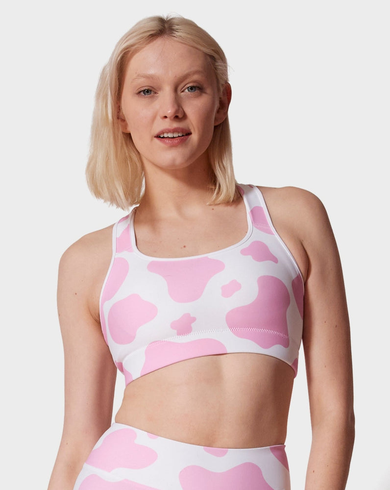 Melange sports bra – The Pink Moon