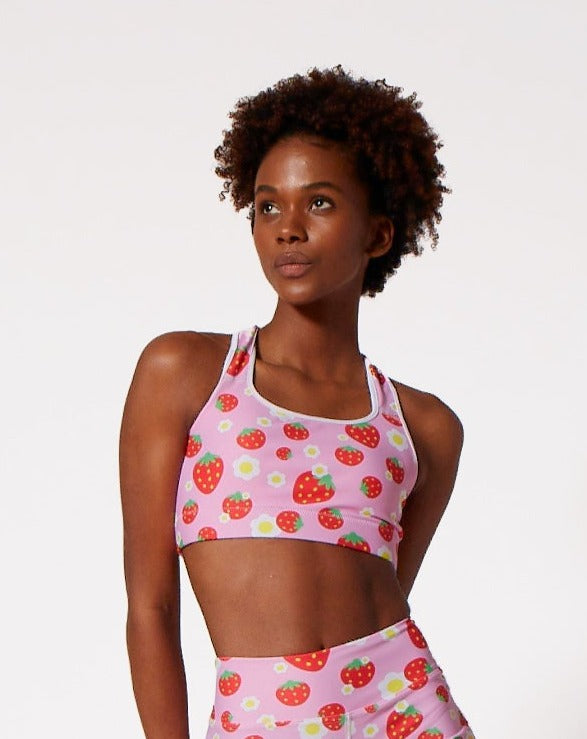 
            
                Load image into Gallery viewer, Strawberry Sports Bra
            
        