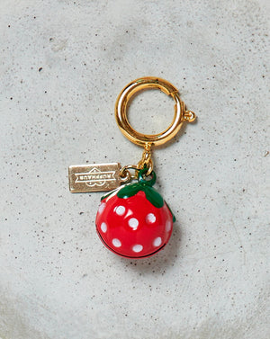 Strawberry Bell Charm Red