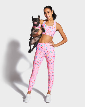 
            
                Load image into Gallery viewer, Sprinkle Me Pink Sports Bra
            
        